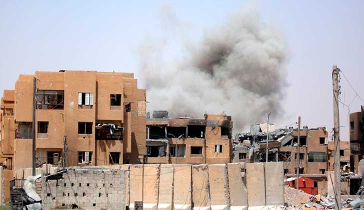 Siria denuncia el uso de fósforo blanco en ataques de coalición de EE.UU. contra civiles. Foto: Hispan TV