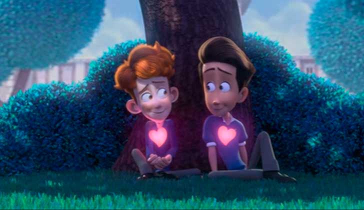 "In a heartbeat", el corto animado que narra una historia de amor gay en la juventud.