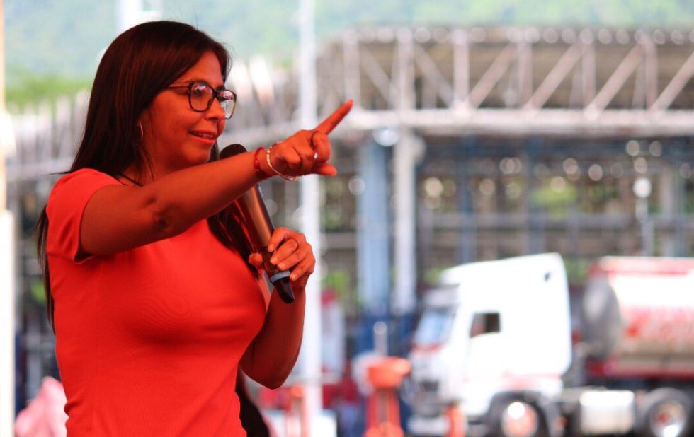 La excanciller Delcy Rodríguez es la presidenta de la Asamblea Nacional Constituyente. Foto: Twitter