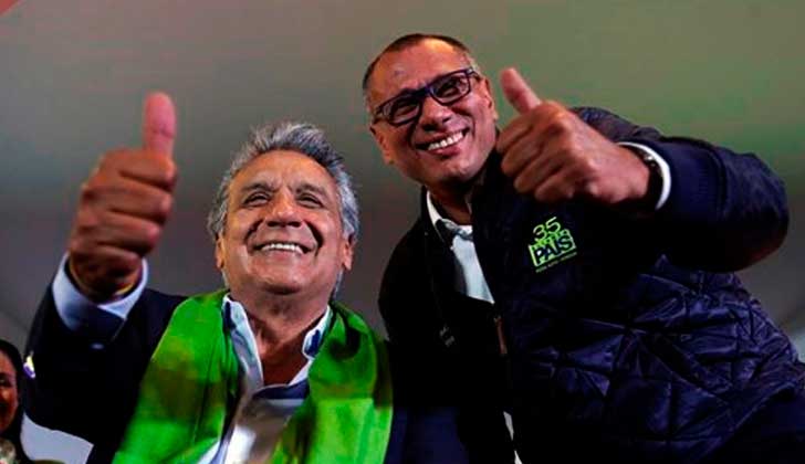Ecuador: Lenin Moreno retira de todas sus funciones al vicepresidente Jorge Glas.