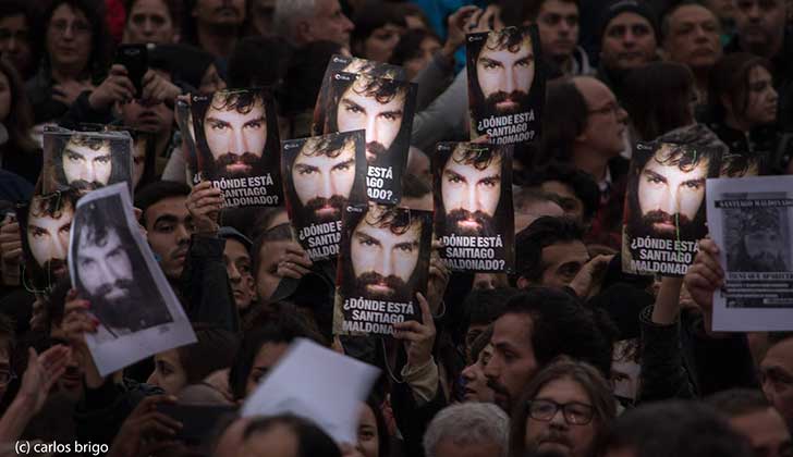Argentina conmemora el Día Internacional del Detenido Desaparecido preguntándose ¿Dónde está Santiago Maldonado?.