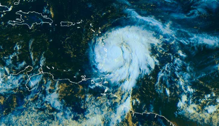 El Caribe en alerta por la llegada del huracán María . Foto:Météo-France 