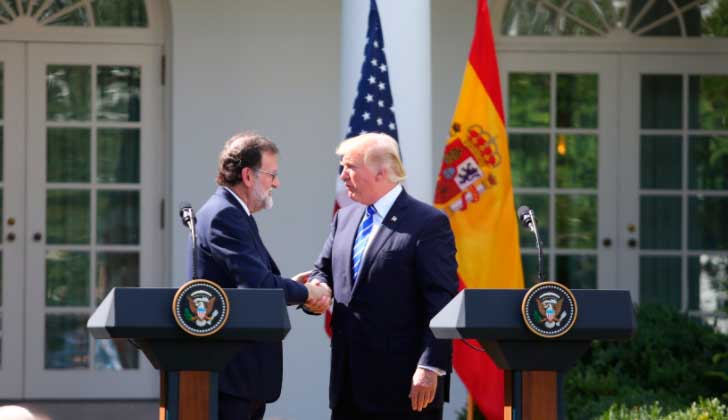 Trump tras reunirse con Rajoy: "España debería seguir unida". Foto:  @marianorajoy 