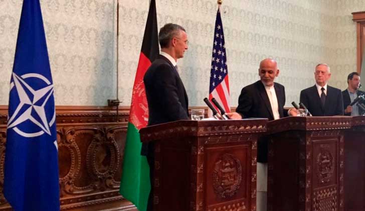 Secretario de Defensa de EE.UU y secretario general de la OTAN defienden refuerzo militar en Afganistán.