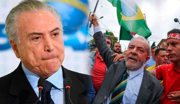La Corte Suprema autoriza una nueva investigación contra Temer por corrupción; Lula vuelve a declarar ante el juez Moro con el apoyo popular.