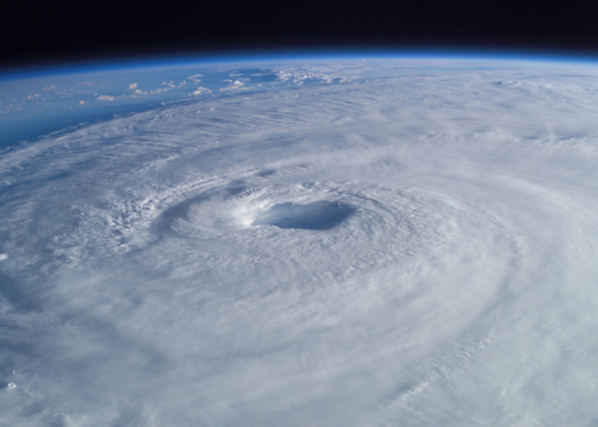 Foto del huracán Isabel, tomada por el astronauta Edward Lu, que en ese momento estaba en la Estación Espacial Internacional. Foto: NASA