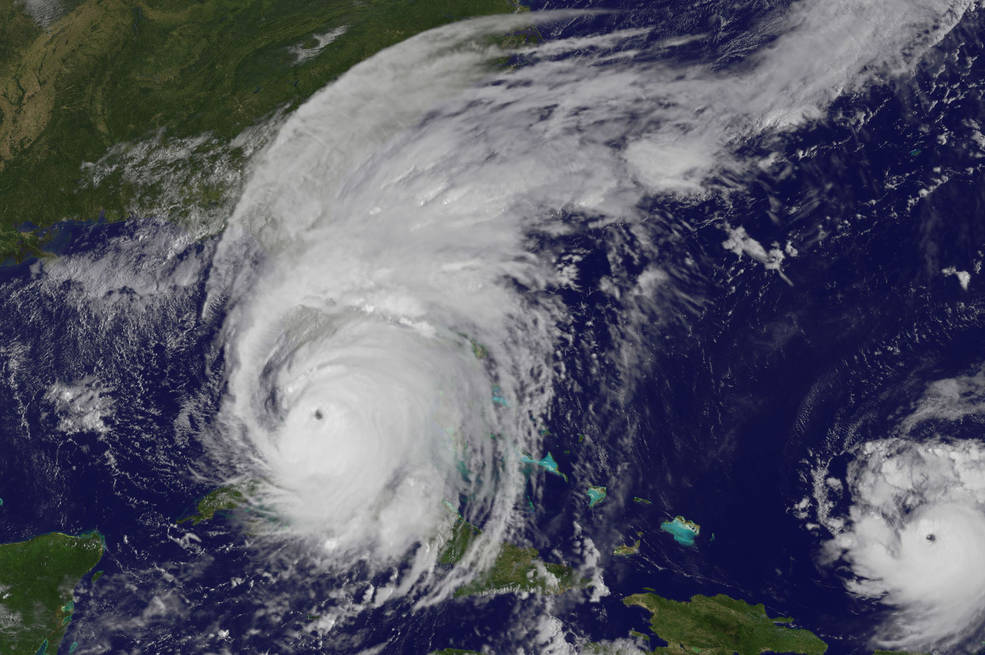 El huracán Irma sobre Florida este sábado a las 9:45 horas (EDT). Foto: NASA/NOAA