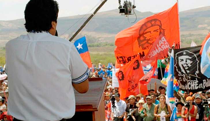 Evo Morales: "El mejor homenaje al Che es continuar con su lucha, una lucha antiimperialista”. Foto: @evoespueblo 