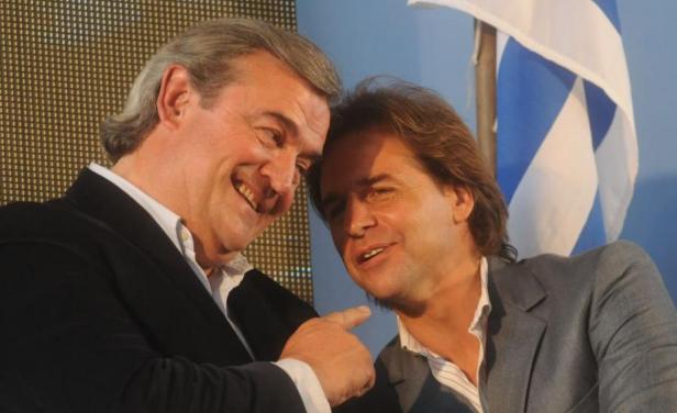 Lacalle Pou y Larrañaga fueron compañeros de fórmula presidencial. Perdieron contra el Frente Amplio. Foto de archivo