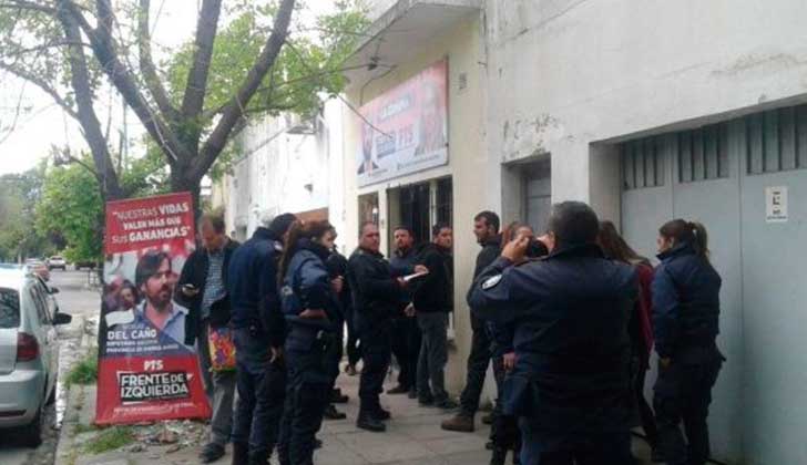 Frente de Izquierda denunció allanamiento y detenciones de militantes y candidatos en Mar del Plata.
