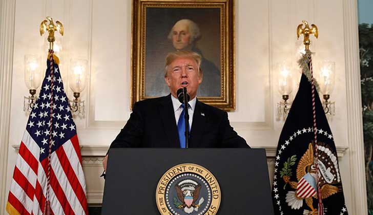 Trump no certificará el acuerdo nuclear con Irán. Foto: Reuters