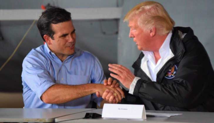 Trump minimizó el desastre en Puerto Rico ante "catástrofe verdadera" como la de Katrina.