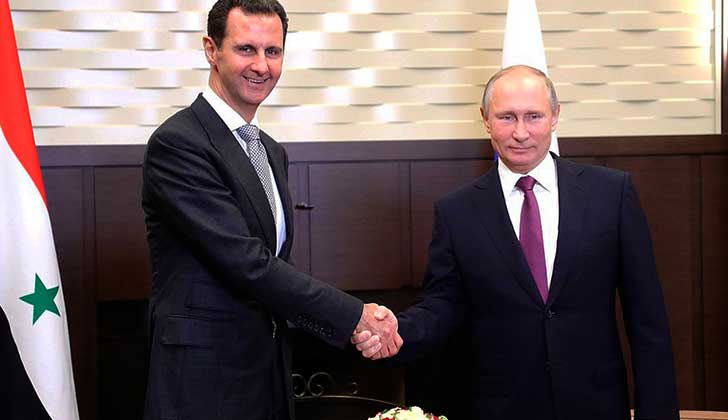 Putin recibió a al-Assad y afirmó que es el momento para una solución política en Siria. Foto: Kremlin