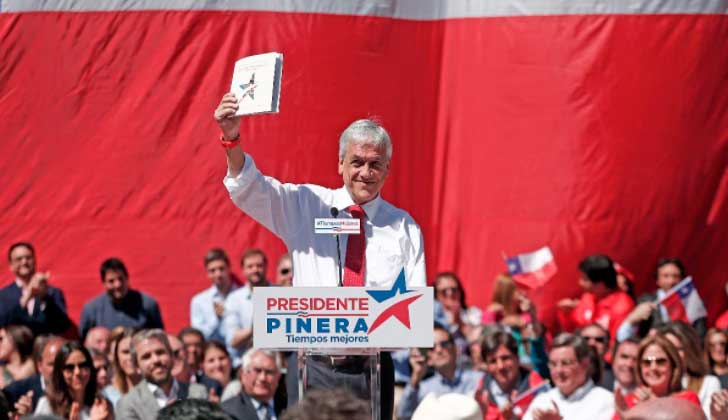 A una semana de las elecciones Piñera se mantiene como favorito.