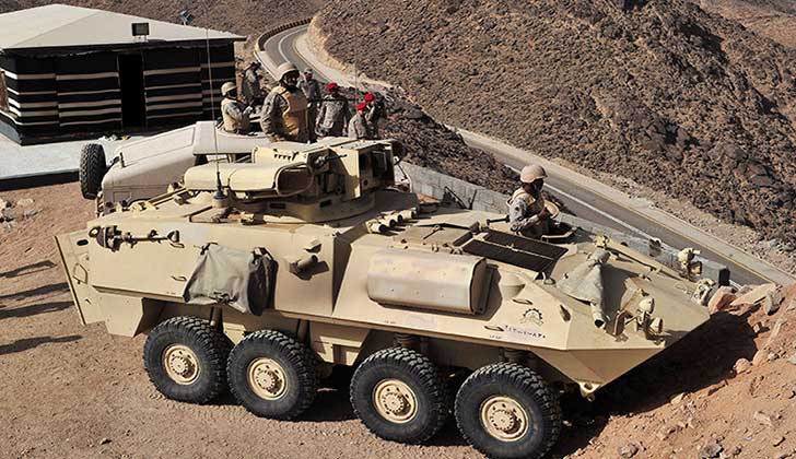 Soldados saudíes en la frontera con Yemen.. Foto: Reuters