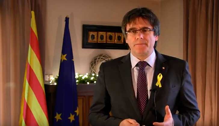 Puigdemont: “Como president, exijo al Gobierno español que repare el daño causado”.