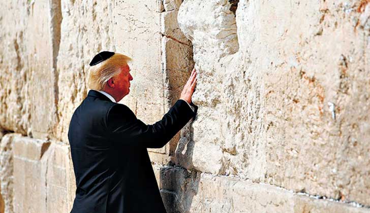 Israel anuncia que la nueva estación del Muro de los Lamentos se llamará "Donald Trump".