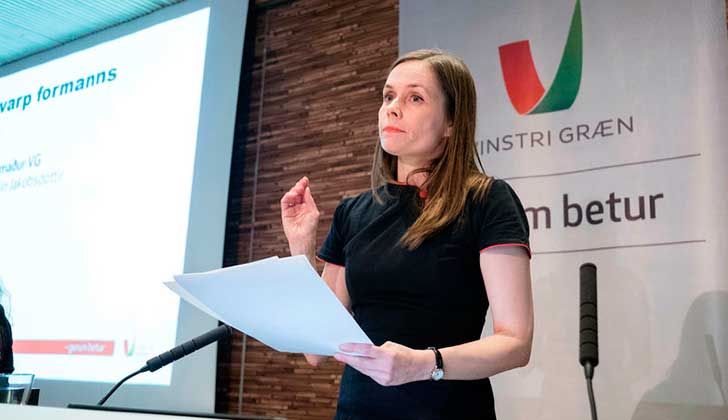Katrín Jakobsdóttir, la feminista y ambientalista electa como primera ministra de Islandia.