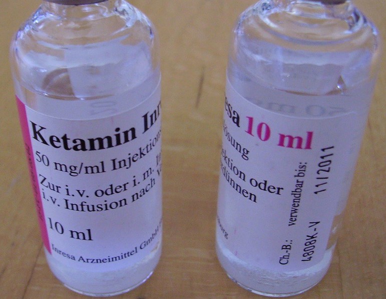 Ketamina en presentación líquida. Foto: FAZEmag