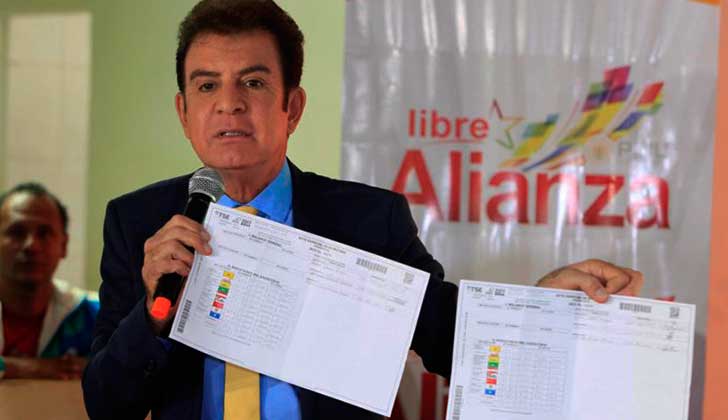 Oposición presenta en Honduras “pruebas” del fraude electoral. 