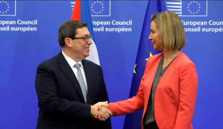 UE califica de "obsoleto e ilegal" el bloqueo contra Cuba y afirma que "no es la solución".