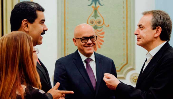 Maduro recibió a Rodríguez Zapatero tras la suspensión del diálogo con la oposición venezolana.