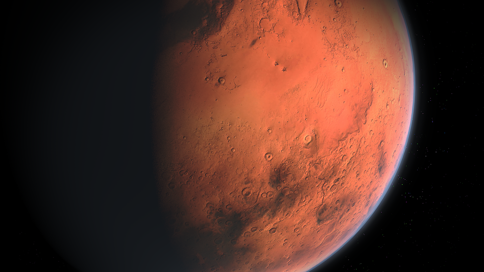 Representación artística del planeta Marte. Foto: Pixabay