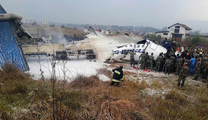 Al menos 40 muertos tras accidente de avión en Nepal 