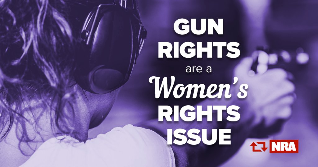 "El derecho a las armas es un derecho de las mujeres", dijo la NRA en el Día Internacional de la Mujer. Foto: NRA