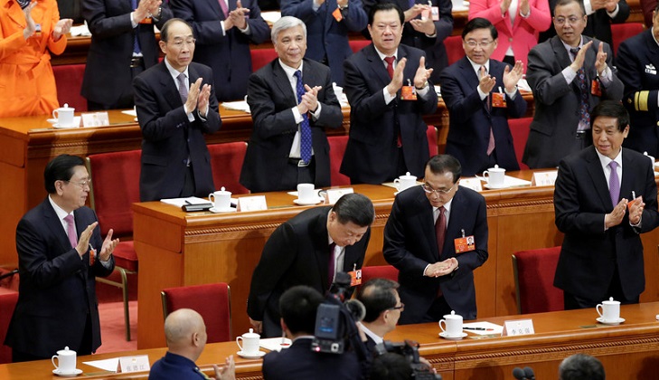 Parlamento chino reelige a Xi Jinping como presidente. Foto:Jason Lee / Reuters