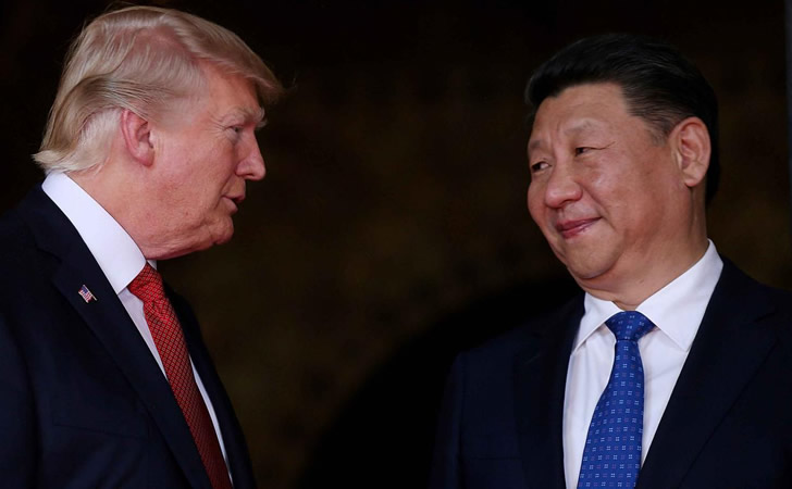 Donald Trump (Estados Unidos) junto Xi Jinping (China)