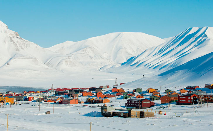 Longyearbyen, poblado de Noruega