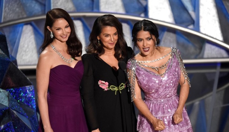 Oscar 2018: Ashley Judd, Annabella Sciorra y Salma Hayek se pronunciaron contra el abuso sexual.