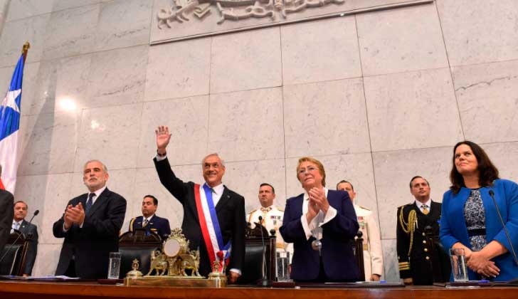  Sebastián Piñera asumió como presidente de Chile .