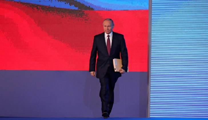 Putin: "Nadie tomaba a Rusia en serio hasta que el país desarrolló sistemas de armas de última generación". Foto: Kremlin