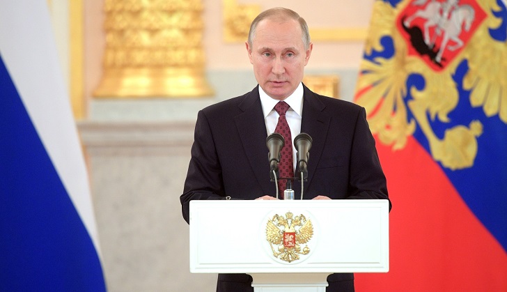 Putin: "Usar la fuerza militar al margen de la ONU favorece al terrorismo". Foto: Kremlin