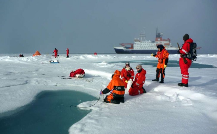 67% de las partículas de plástico encontradas en el hielo ártico tenían menos de 50 micrómetros de tamaño. Foto: Instituto Alfred Wegener