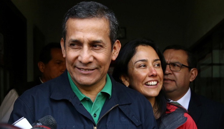 Tribunal Constitucional de Perú revoca prisión preventiva a Ollanta Humala y Nadine Heredia.