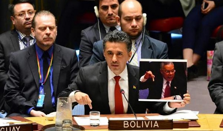 Bolivia condenó en ONU violencia contra población civil