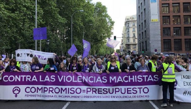 España: Miles de mujeres piden los 200 millones del pacto de Estado contra la violencia machista