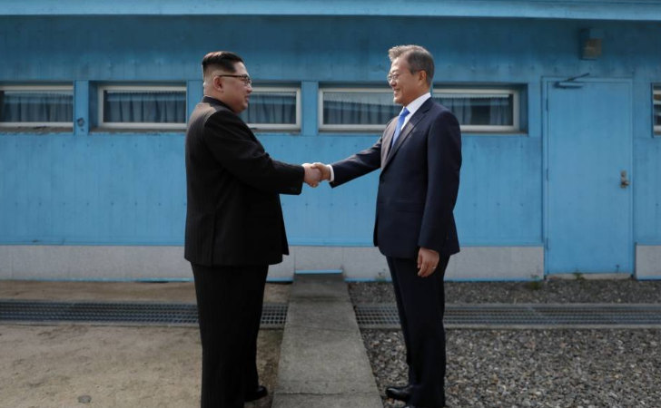 Encuentro entre Kim Jong-un y Moon Jae-in en la frontera intercoreana
