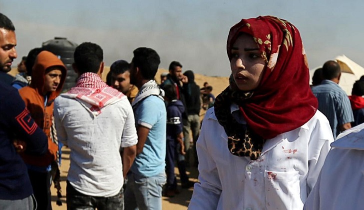 Ejército israelí mata a una enfermera palestina que asistía a heridos en la frontera de Gaza