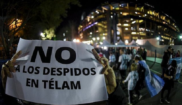 Argentina: cientos de despidos en la agencia oficial Télam