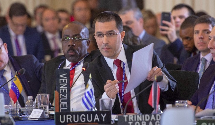 Venezuela reitera su renuncia a la OEA, ante la solicitud de expulsión por parte de siete países.