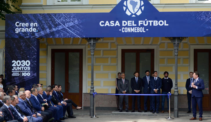 Inauguración de la Casa CONMEBOL en Moscú, Rusia.