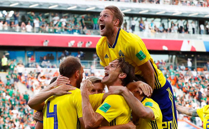 Suecia superó con categoría a México por 3-0 / Foto: EFE