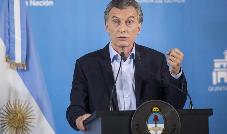 Macri: Argentina enfrenta tormenta económica, pero que retomará la senda del "crecimiento" en 2019