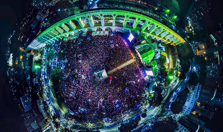 "Festival Lula Libre" reunió una multitud en Río de Janeiro.