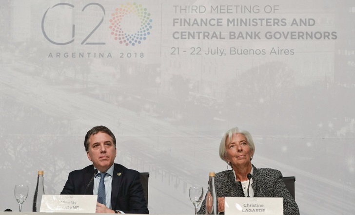Christine Lagarde reafirmó su respaldo al programa económico de Macri.