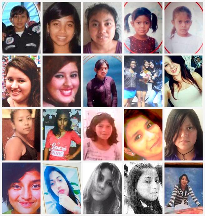 Algunas de las niñas fallecidas en el incendio del Hogar Seguro Virgen de la Asunción en Guatemala